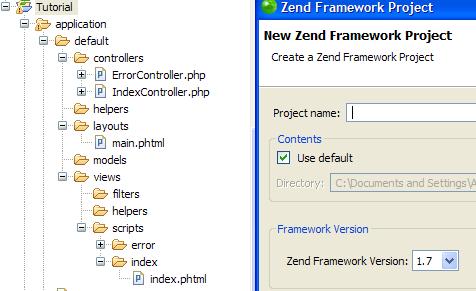 Use Zend Studio wizard to create an empty Zend Framewrok project